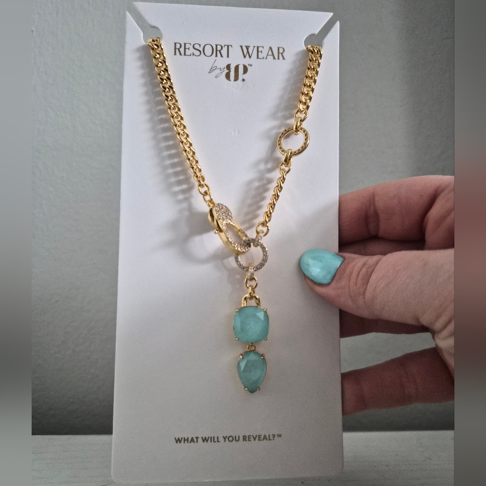 Gold and Turquoise Necklace